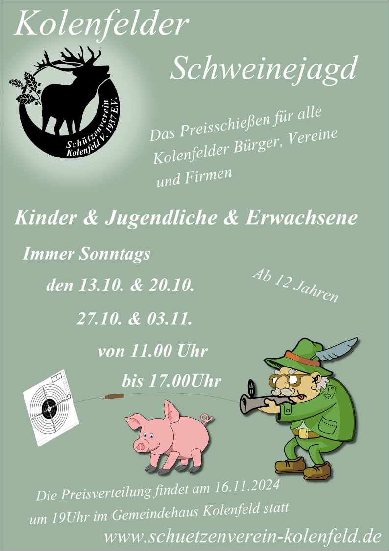 Schweinepreisschießen Kolenfeld